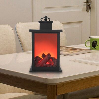 LED Flame Effect Lamp AA Battery for Home Vintage Decor