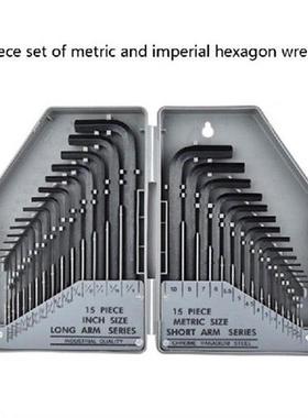 30-Pcs Hex for Key Allen Wrench Set, L Shape, Chamfered Tips