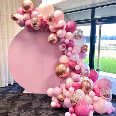 Pink Balloon Arch Kit Balloon Garland Bow Balloons Wedding d