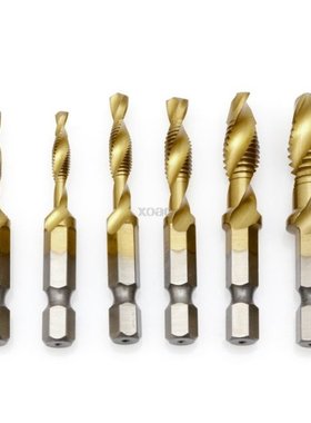 M3-M10 Hex Shank Titanium Plated HSS Hand Screw Thread Metri