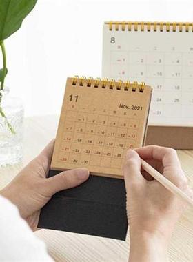 2022 Simple Desktop Calendar English Coil Daily Monthly Plan