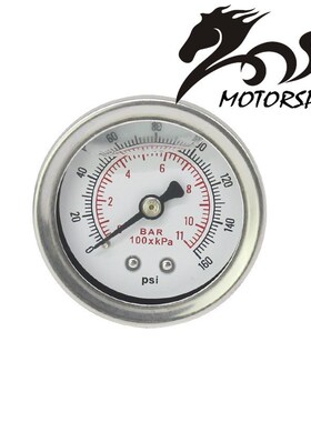 Fuel Pressure Regulator gauge 0-160 PSI / bar Liquid Fill ch