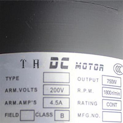 DC permanent magnet motor 220V DC motor 750W DC1HP DC motor