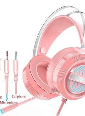 PC Wired Earphone Headset PC Gamer Stereo Headphone