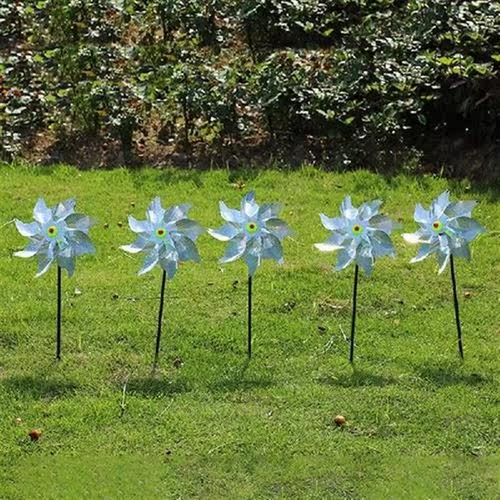Bird Repeller Pinwheels Reflective Sparkly Bird Deterrent