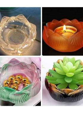 3Pack Epoxy Resin Molds,Lotus Tray Silicone Resin Casting Mo