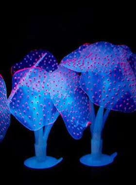 Silicone Glowing Artificial Coral Plants Aquarium