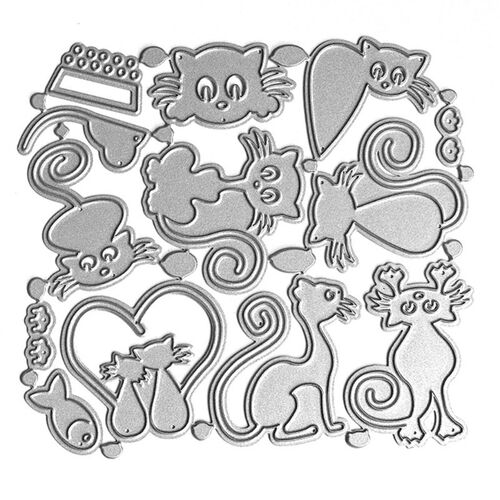 Craft Card Making Embossing Stencil DIY Printing Carbon Stee