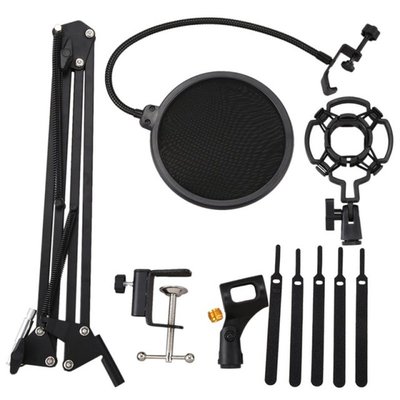 Desktop Microphone Stand Suspension Boom Scissor Arm Stand w