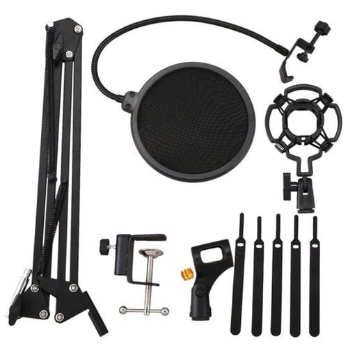 Desktop Microphone Stand Suspension Boom Scissor Arm Stand w