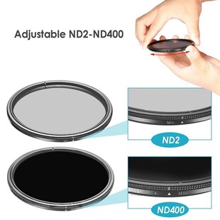 Dynamic ND2-400 Filter 52MM 58MM 62MM 67MM 72MM 77MM Slim Fa