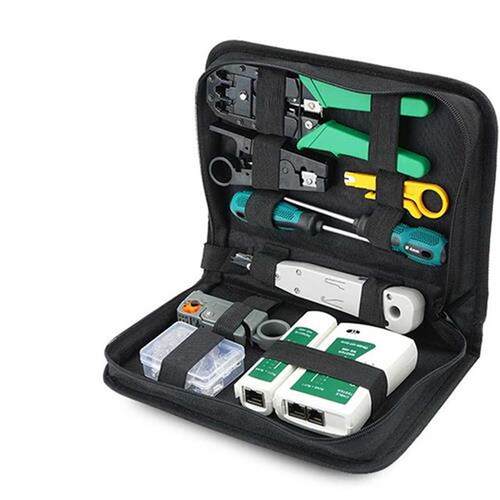 Network Repair Tool Kit LAN Cable tester Portable Plier Crim
