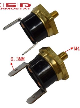 2PCS KSD301 M4 Copper Screw Bimetal Thermostat Bimetallic D
