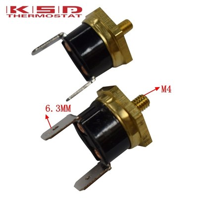 2PCS KSD301 M4 Copper Screw Bimetal Thermostat Bimetallic D