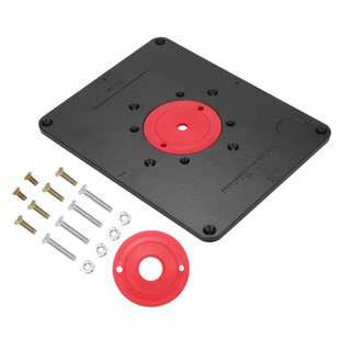 Woodworking Router Table Insert Plate Aluminum Alloy Trimmin