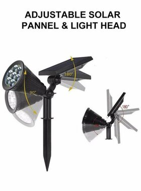 New 7 LED Garden Solar Lights Induction Lighting Outdoor Lan