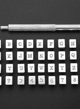 9/26/36Pcs Alphabet Letter Leather Stamper Set 3mm/6mm Steel