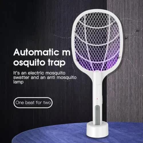Electric Insect Racket Mosquito Swatter Home 2 In 1 USB Lith