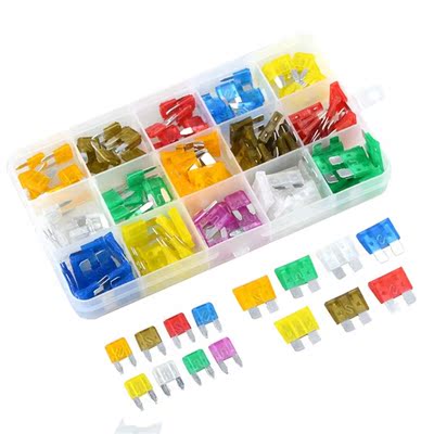 150PCS/Box Car Fuses 5A 7.5A 10A 15A 20A 25A 30A Amp Assortm