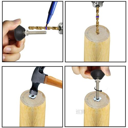 Swivel 40xM8x50mm Adjustable Leveling Supporting Feet With S