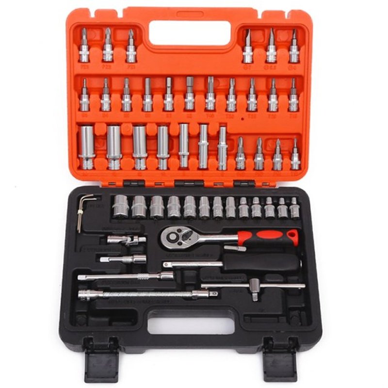 52 Piece Set of Hexagonal Socket Set, Hexagonal Wrench Set,