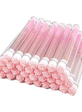 50pcs Reusable Eyelash Brush Tube Disposable Eyelash Wands E