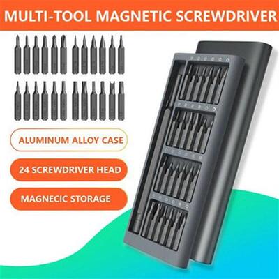 Screwdriver Kit 24 Precision Magnetic Bits DIY Dismountable