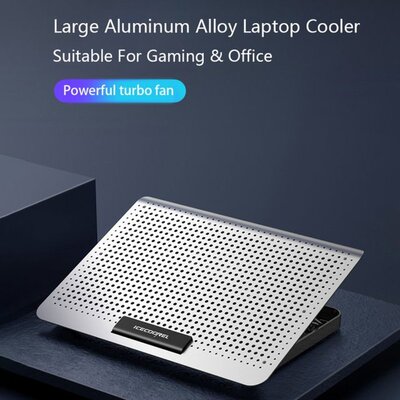 Gaming Laptop Cooler Silent Fan Metal Laptop Cooling Pad Two