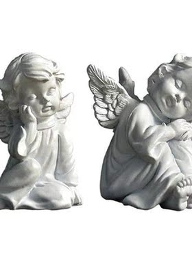 Resin Angel Garden Figure Unique Winged Angel Statue Home