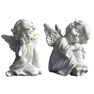 Resin Angel Garden Figure Unique Winged Angel Statue Home