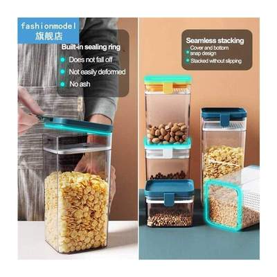 kitchen food Rice storage containers cereal dispenser cookie