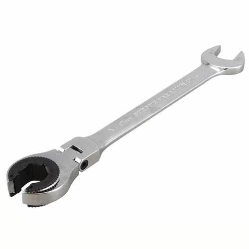 17mm Tubing Ratchet Wrench 180 Degree Adjustable Head Adjust