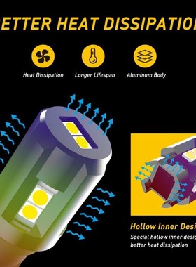 2pcs T15 LED Canbus No OBC Error T15 W16W LED Car Reverse Ba