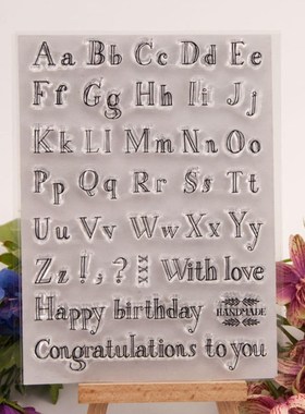 Cake Tool Alphabet Cookie Cutter DIY  Embosser Manual Stamp