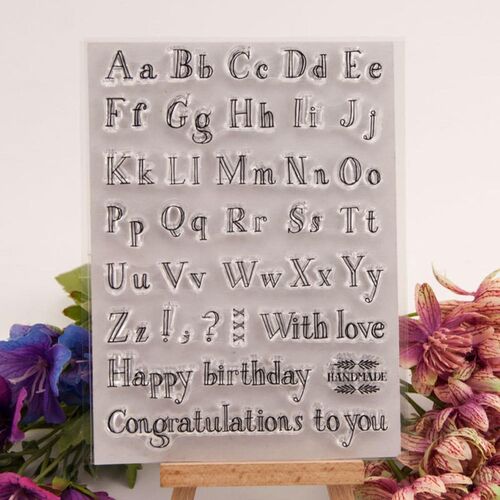 Cake Tool Alphabet Cookie Cutter DIY  Embosser Manual Stamp