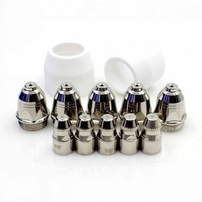 25 Pcs Plasma Cutting Machine Torch Nozzle Electrode Ceramic