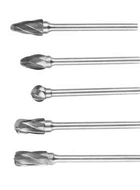 10PCS/Set 3mm Shank 6mm Coarse Teeth Tungsten Carbide Rotary