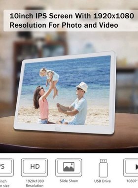 10 Inch HD Digital Photo Frame 1024x600 HD Ultra-Thin LED El
