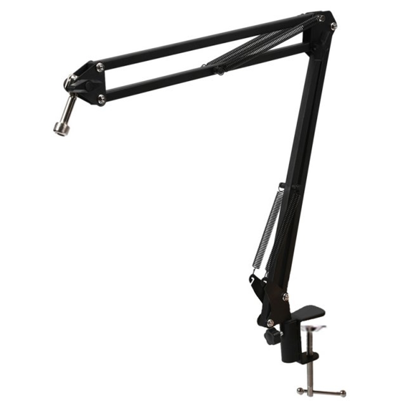 Microphone Scissor Arm Stand 75cm High Tabletop Boom Mic Sus