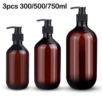 3pcs Bathroom Portable Soap Dispensers Resuable Hand Pump Li