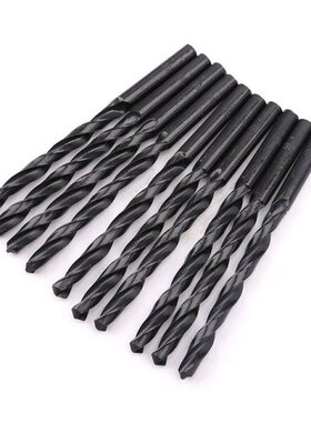 10pcs HSS 4241 High Speed Steel Twist Drill Bit Black Straig