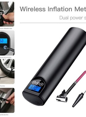 12V 150PSI Rechargeable Car Motorcycle Bicycle Air Pump Port