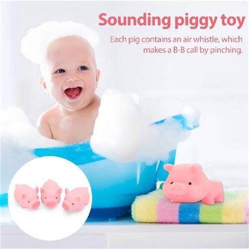 One Big Three Little Pigs Bathroom Family Baby Bath Toys