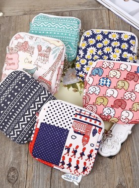 Card Holder Small Wallet Cute Sanitary Pad Organizer Holder