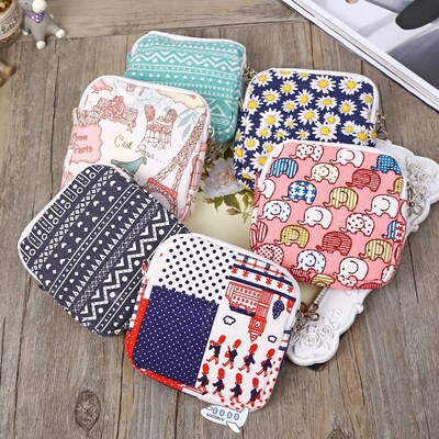 Card Holder Small Wallet Cute Sanitary Pad Organizer Holder