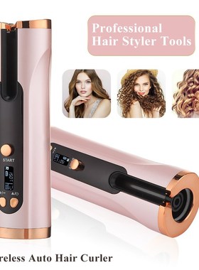 Portable Automatic Hair Curler Auto Ceramic Wireless Curling
