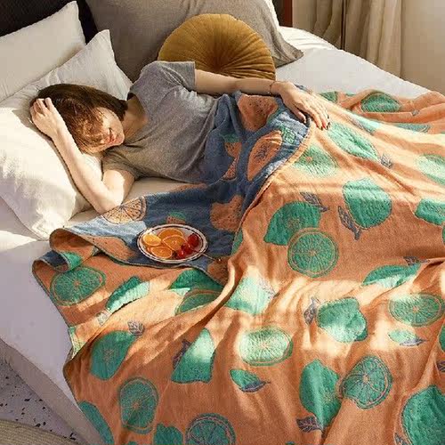 Nordic Throw Blanket Cotton Gauze Towel Summer