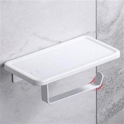 Toilet Paper Holder with Shelf Aluminum Wall Mounted Toilet