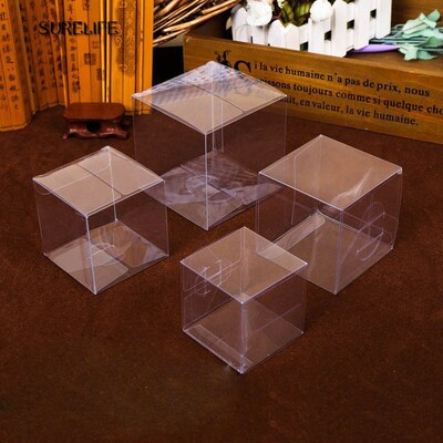 PVC Box Storage-Box Packaging-Boxes Macaron-Gift Square Cand