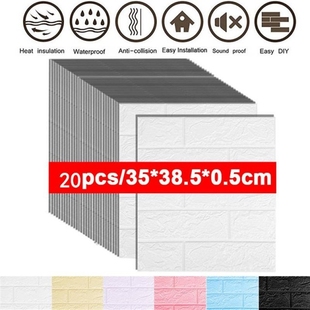 10/20pcs 3D Wallpaper for Walls in Rolls Wall Stickers Self-